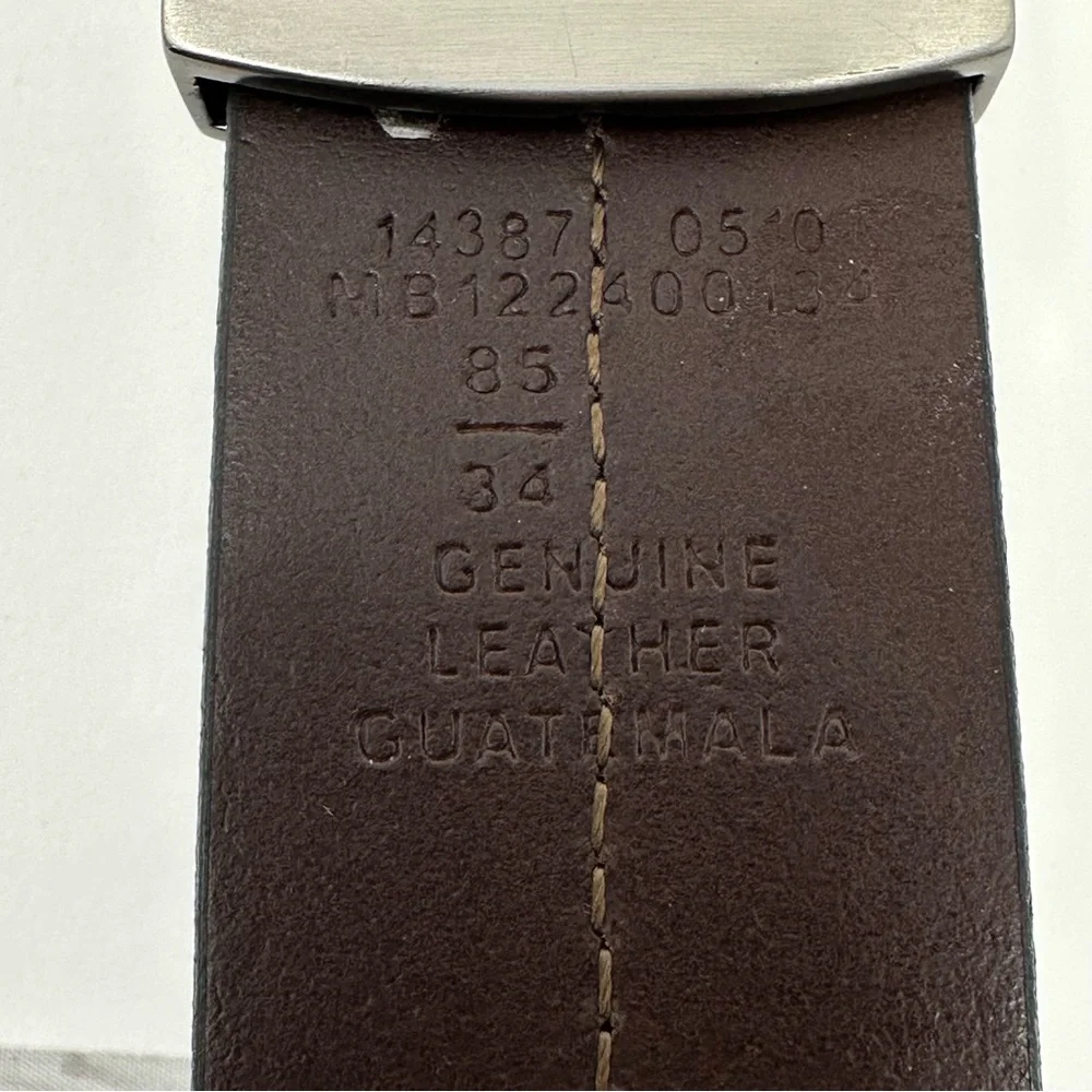 Fossil Leather Belt Reversible Size Black Brown Size 34